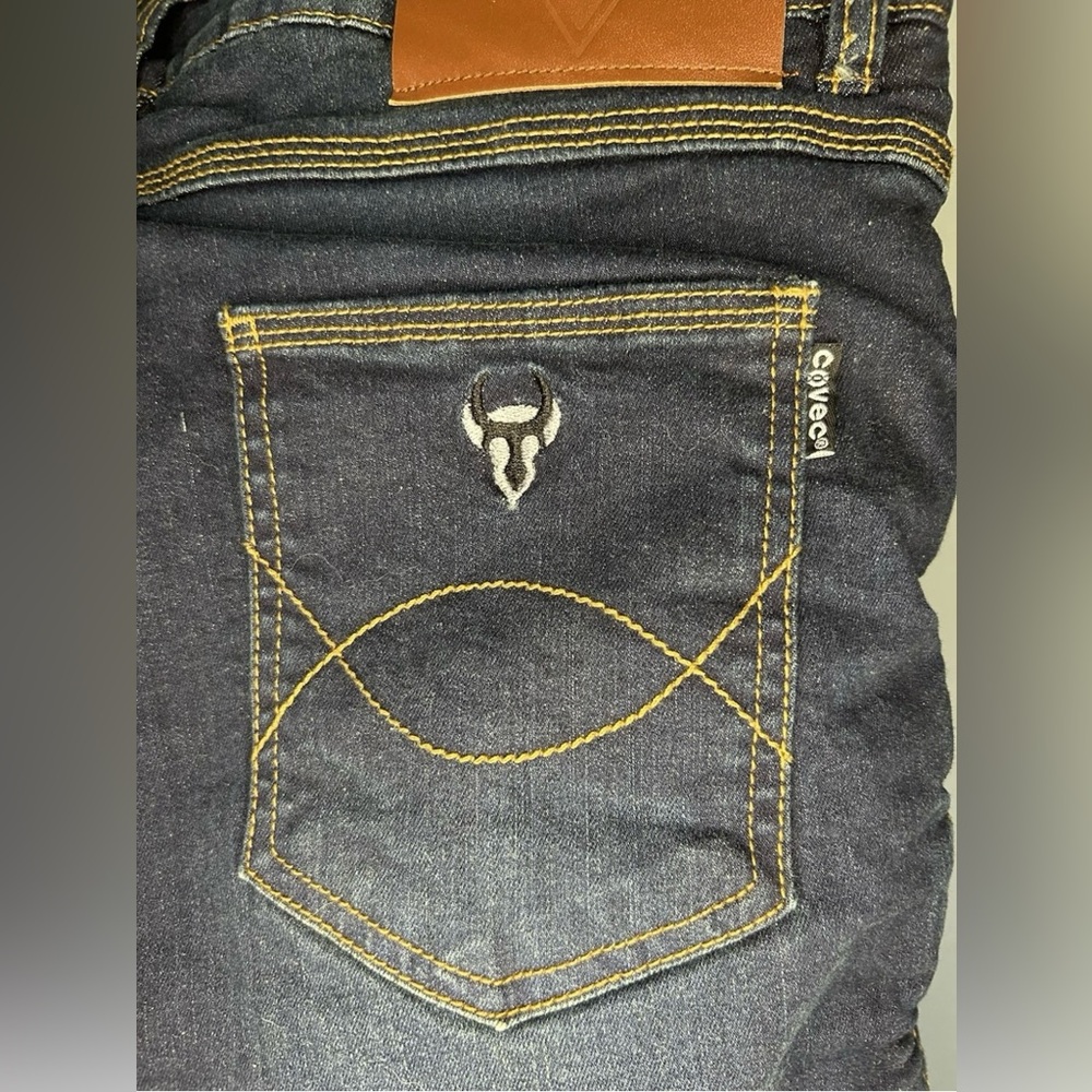 Bull-it SR6 Motorcycle Jeans Vintage Blue Covec Padded Women’s Size 10 US - Picture 6 of 13